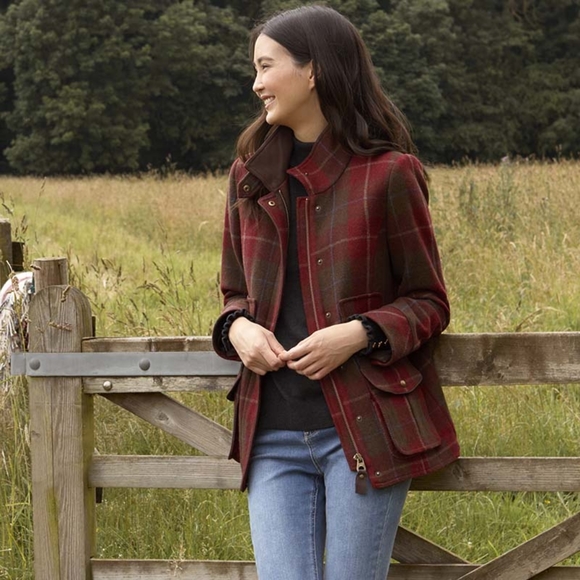 Joules Tweed Field Coat - Picture 3 of 4